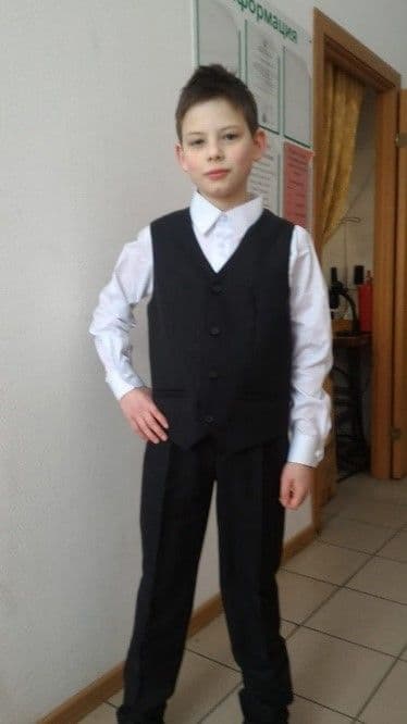 Жилет школьный для мальчика (шерсть)